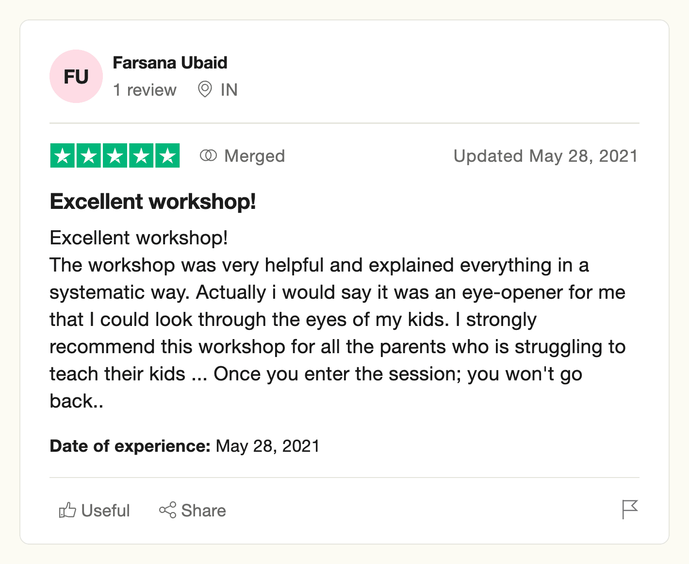 Parent Testimonial 105